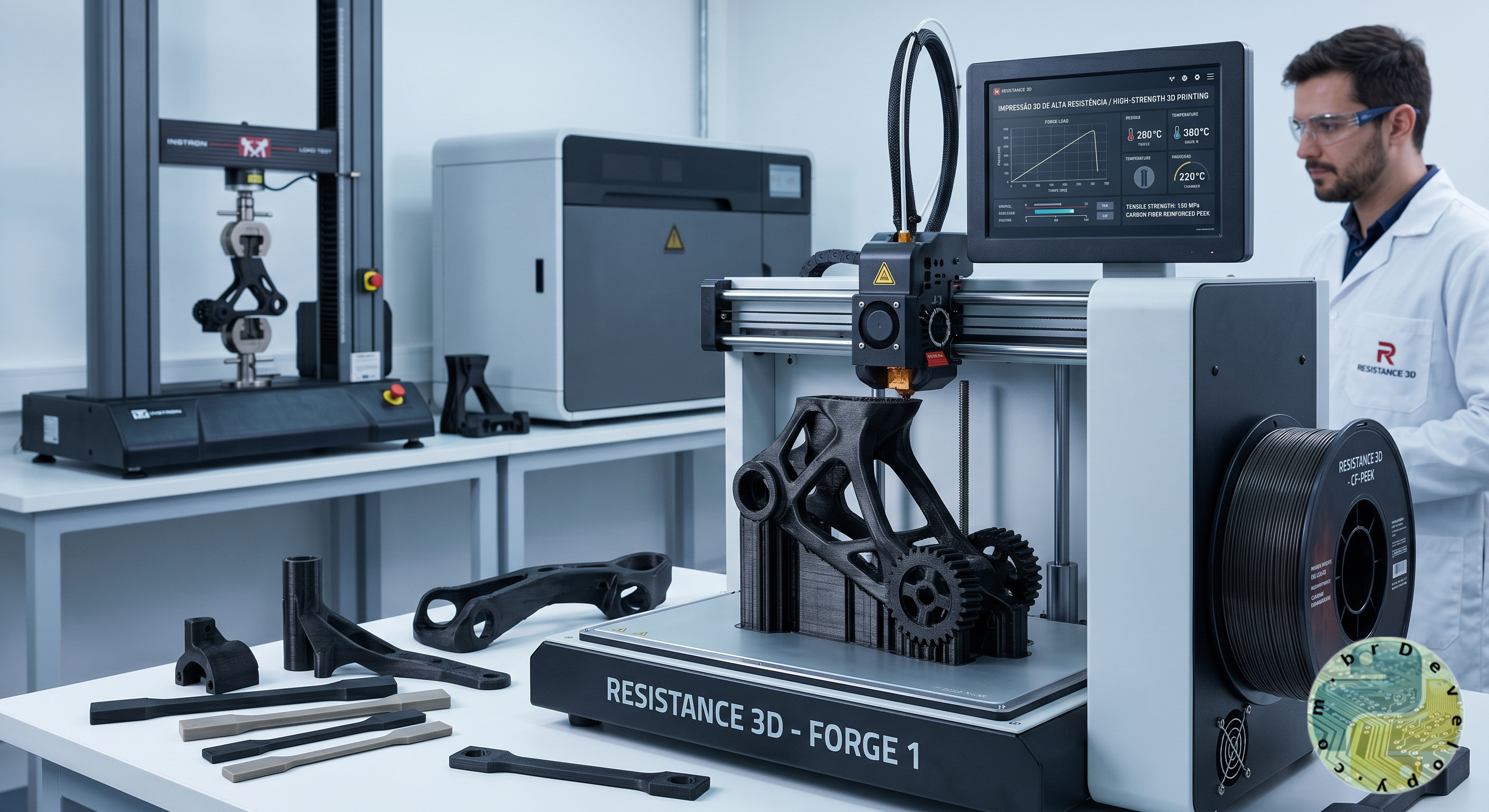 Impressão 3D de alta resistência